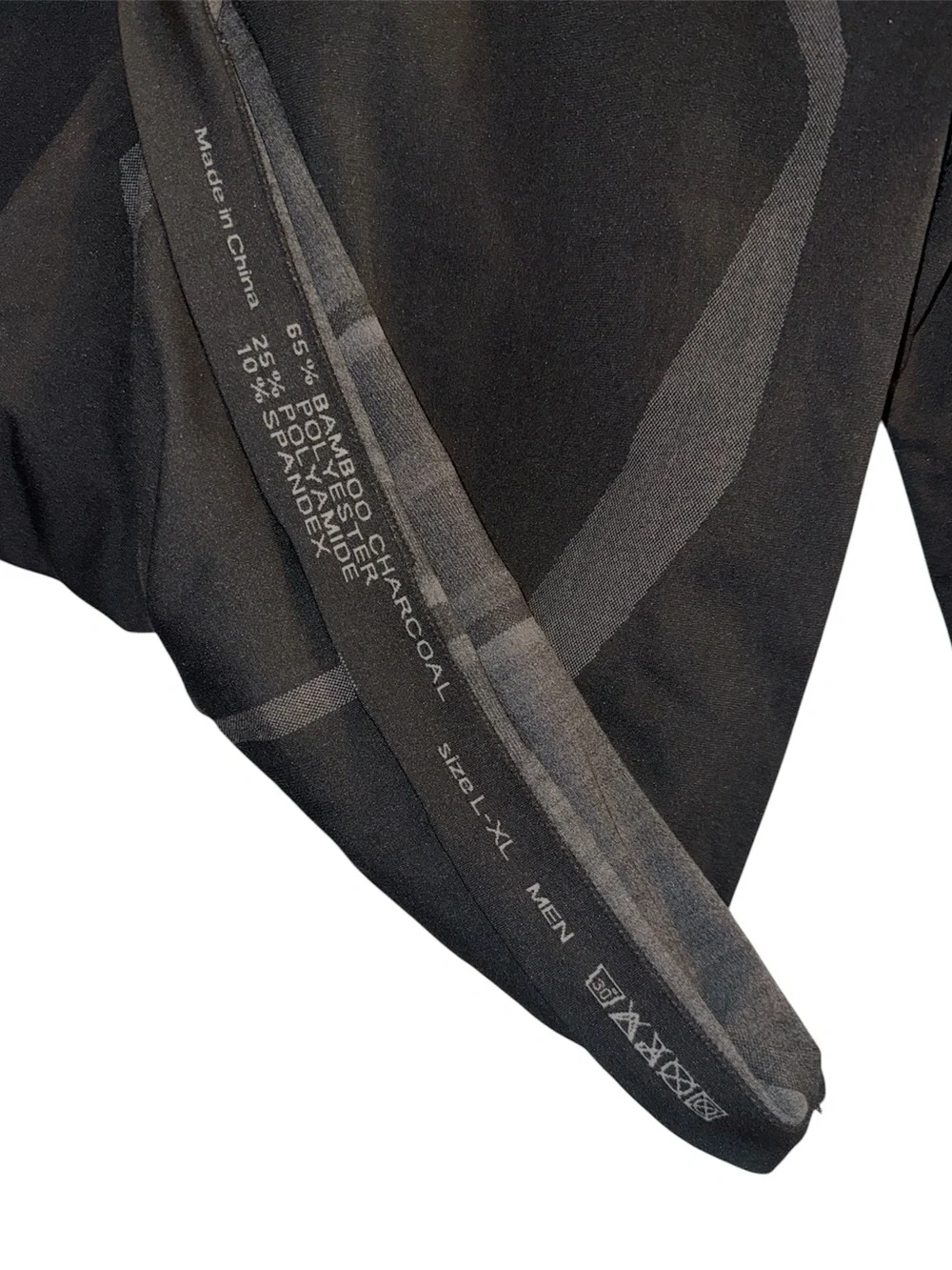 K-Way Men's Slim Bamboo Charcoal Thermaskins Baselayer Long Sleeve Shirt L/XL
